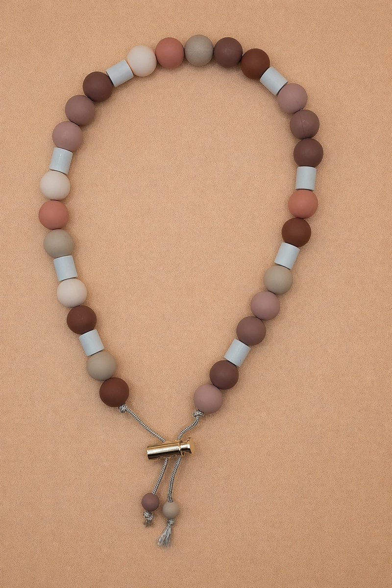 antitekenband hond - antitekenketting met EM-kralen - verzorging hond - Warm Nature - maat M