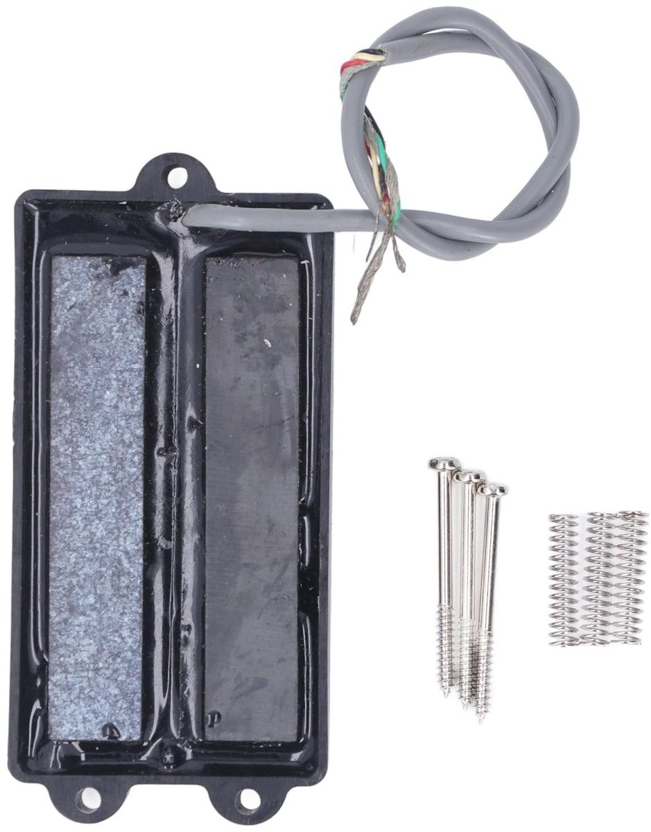 aladdien - Bass Pickup - Noiseless Dual Coil - Geschikt voor 4-Snarige Bassen - Hoogwaardige Geluidskwaliteit - Perfect voor Muzikanten - Ideaal voo...