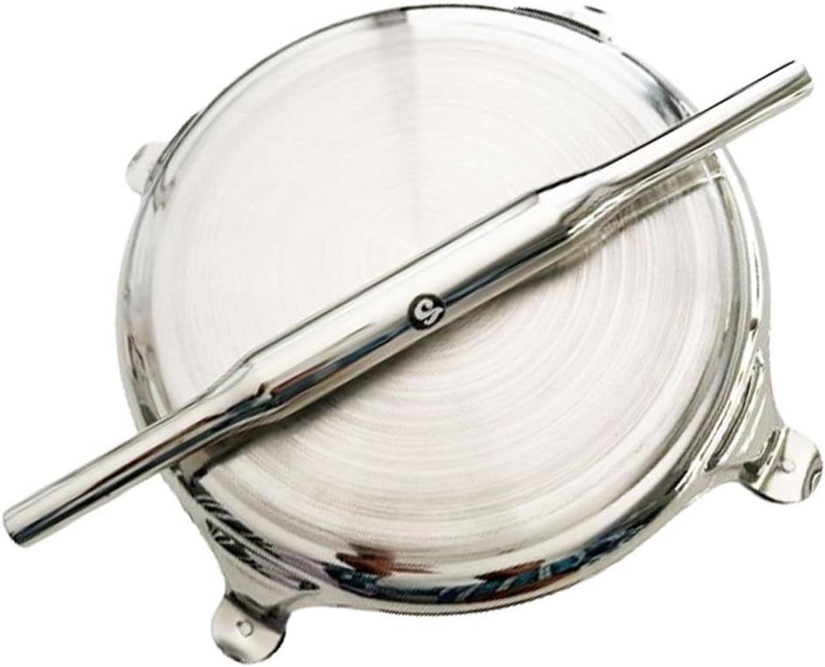 Deegroller Set - Bakbenodigdheden - Brood Deeg Vormen - Soepele Lagers - 30cm Lengte - Zilver