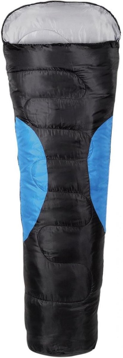 Mummy Slaapzak - Kampeerzak Logeerzak - Buiten slapen - Polyester 190 T - 230 x 85/65 cm - Meerkleurig