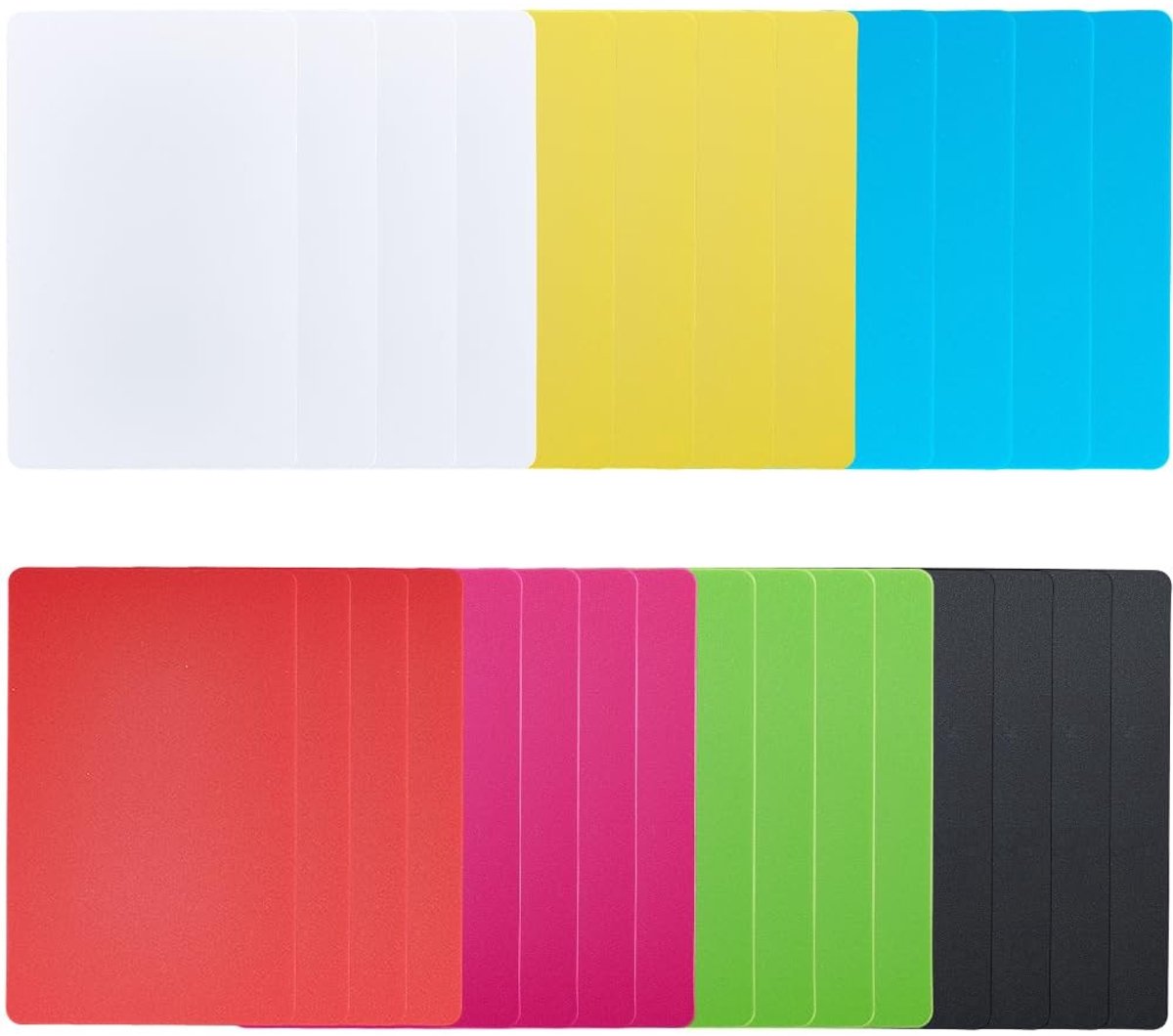 aladdien - Plastic Poker Cut Cards - 28-Pack - Ideaal voor DIY - 7 Kleuren - Geschikt voor Spellen - Speelkaarten - Multifunctioneel