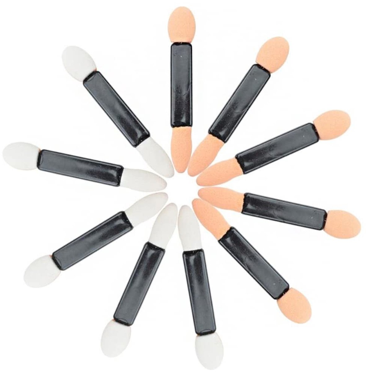 ONF3 - Oogschaduwkwasten - Makeup Applicators - 100 Stuks - Zwarte Latex - Professionele kwaliteit - Voor make-up artists - Ideaal voor dagelijk...