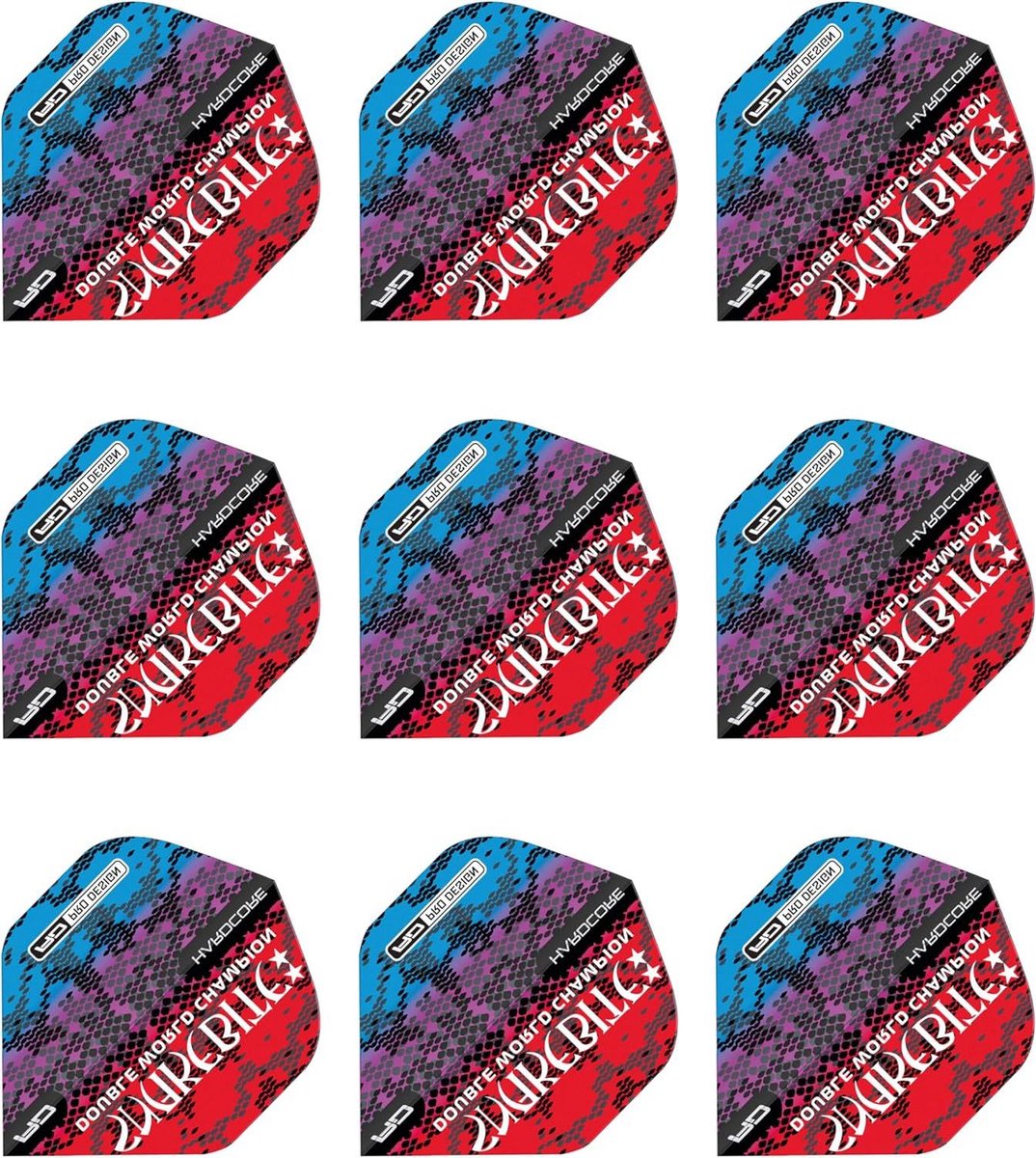 Dartvluchten - Vluchten dartpijlen - Darten - Extra dikke kwaliteit - 9 stuks - Rood