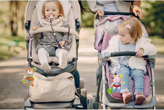 Speelgoed Riemen - Anti-val Houders - Kinderwagen Accessoires - Verstelbare Lengte - 9 Stuks 60cm - Multicolor van Speelgoed. — afbeelding 2