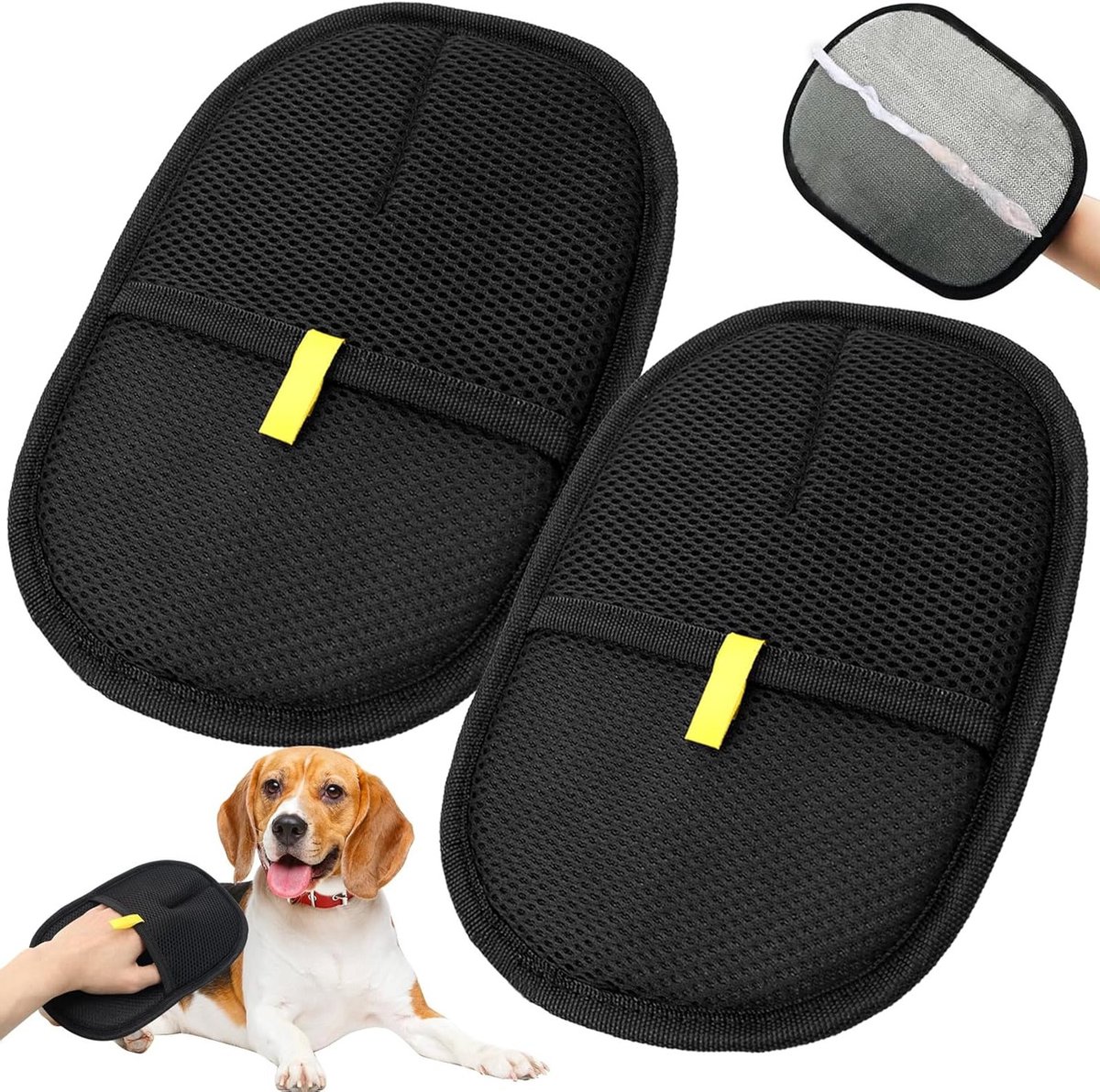Herbruikbare Magnetische Handschoenen voor Huisdierhaar Verwijdering - Lintborstel, Antistatische Borstel, Dierenverzorging Accessoires
