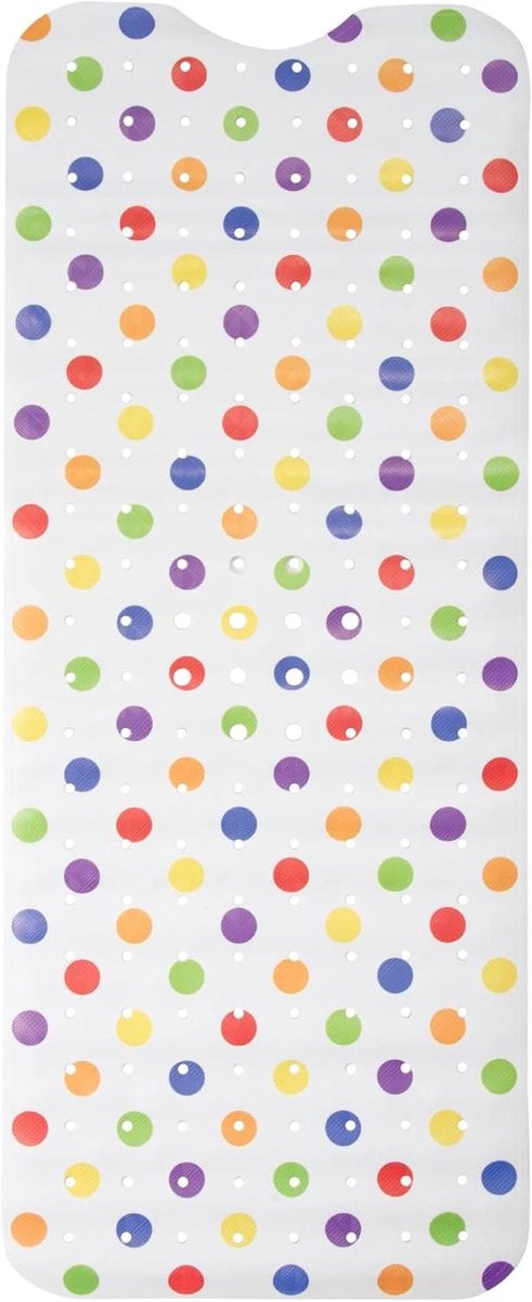 Badmat - Douchemat Antislip - Veilig Douchen - 200 Zuignappen - 102 x 40 cm - Polka Dot Print