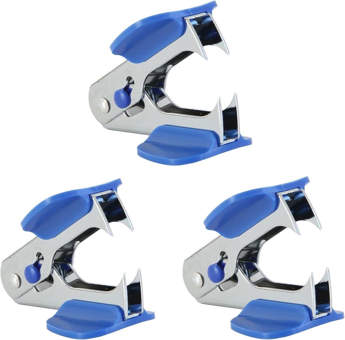 Nietverwijderaar Set - Ontnieter Tool - Kantoor Organisatie - Comfort Grip Handvatten - 3 Stuks - Blauw