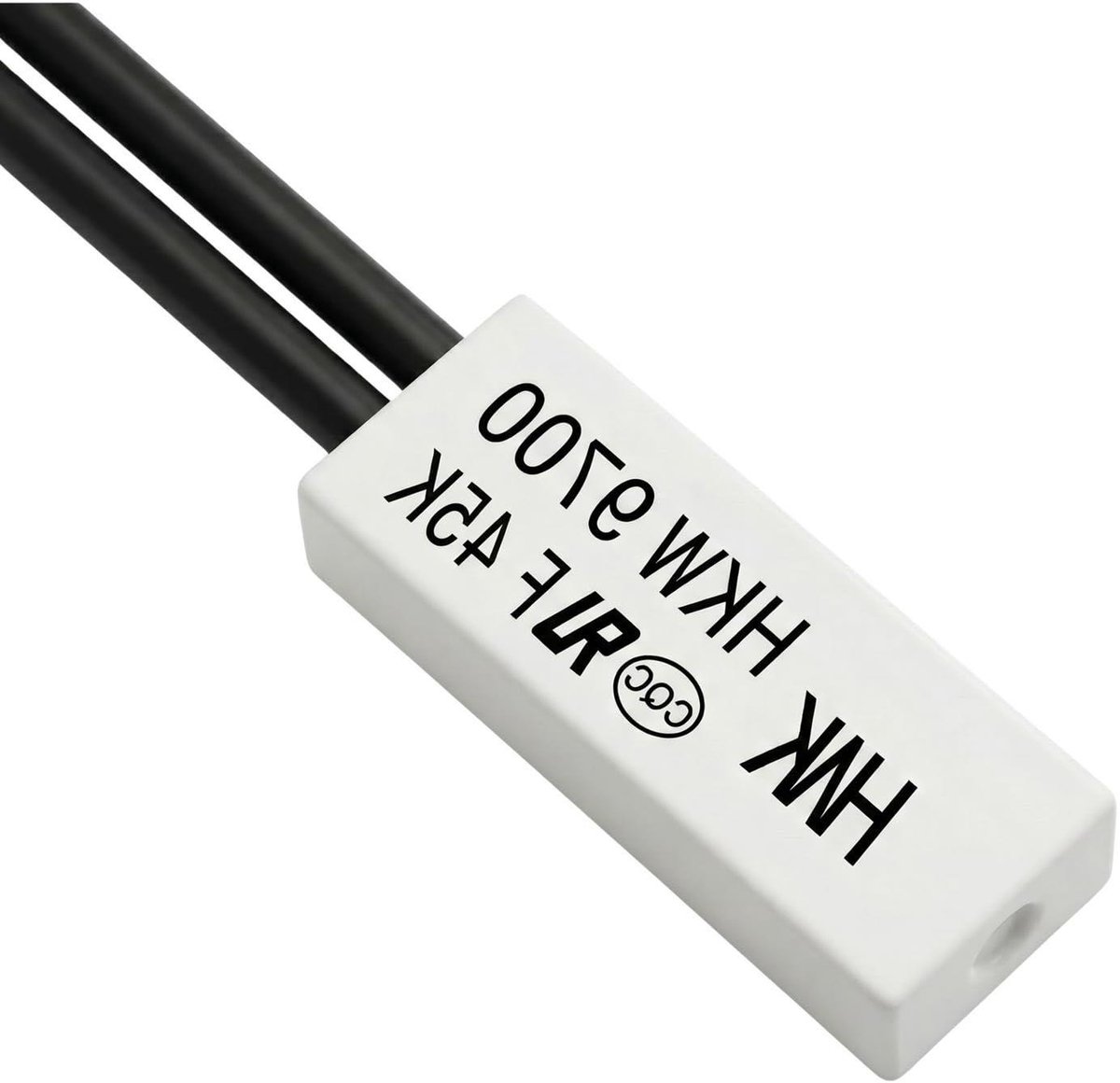 Thermische schakelaar - Temperatuursensor - Apparaatbescherming - Normaal open contact - 21x8x4mm - Zwart
