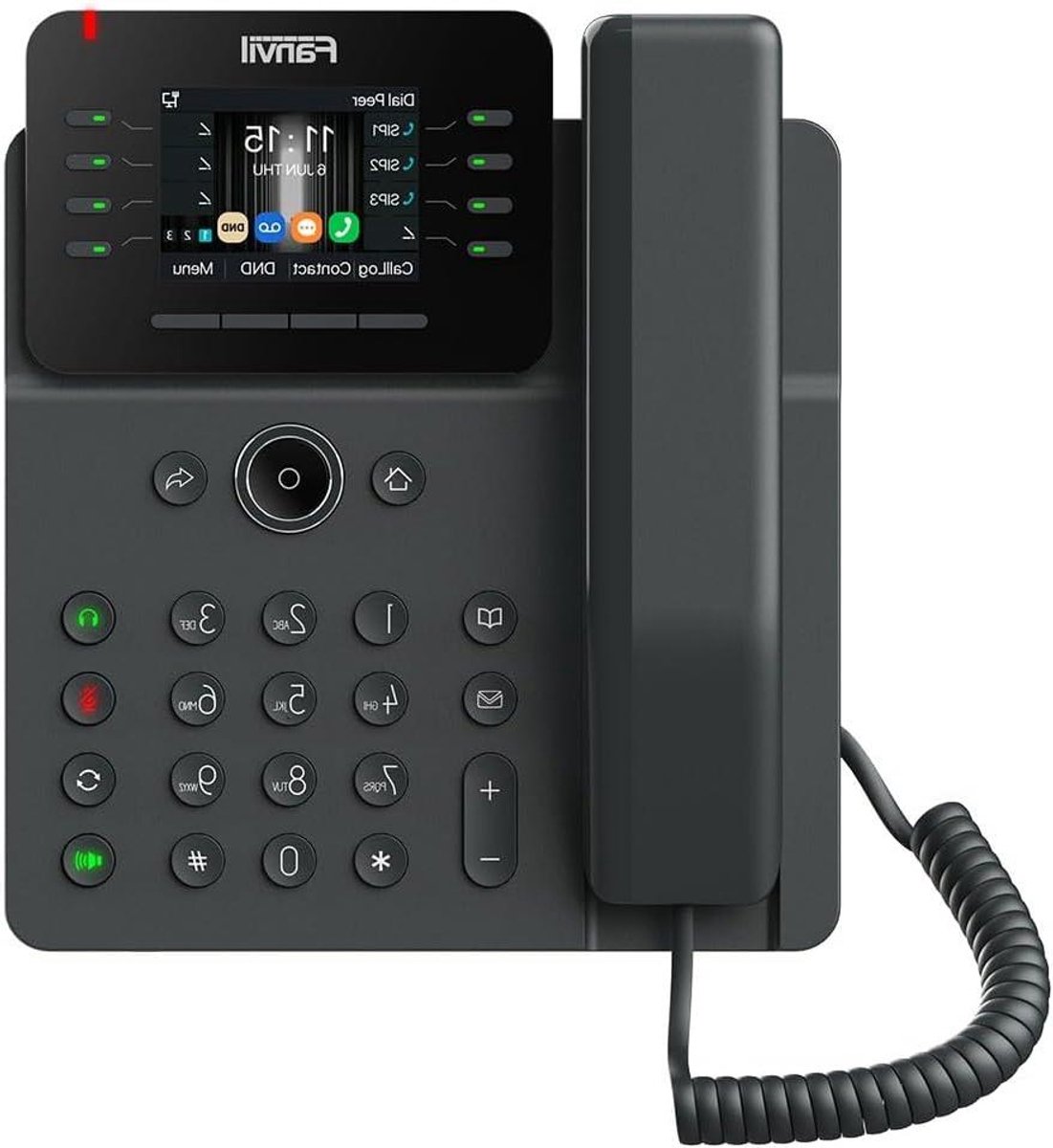 IP Telefoon - Zakelijk Bellen - Kantoor Communicatie - 12 Regels - 2.8 Inch LCD - Zwart