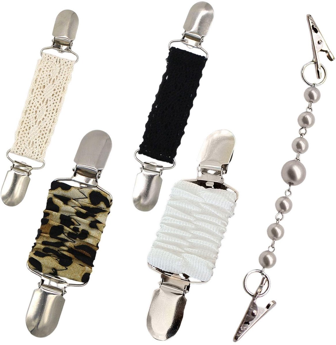 aladdien - Sweater Clips - Niet-slip clips voor kleding en accessoires - Leopard patroon - Elastische clips - Perfect voor kleding - Ideaal voor mod...