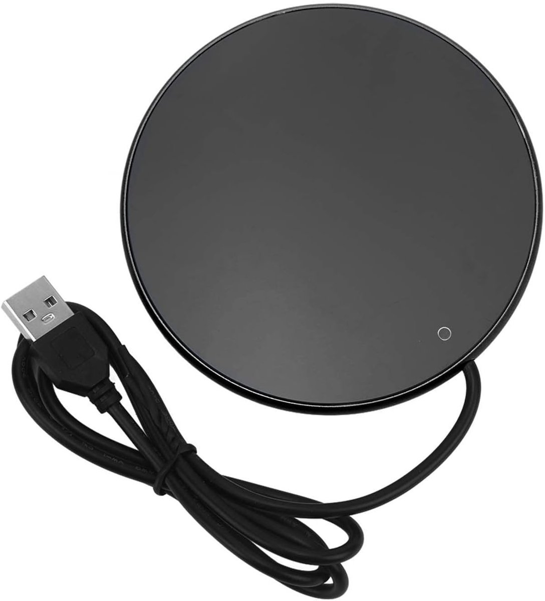 aladdien - USB verwarmingsplaat - warm houden - constante temperatuur - zwart - koffiemok verwarmer - drankverwarmer - geschikt voor kantoor thuis -...