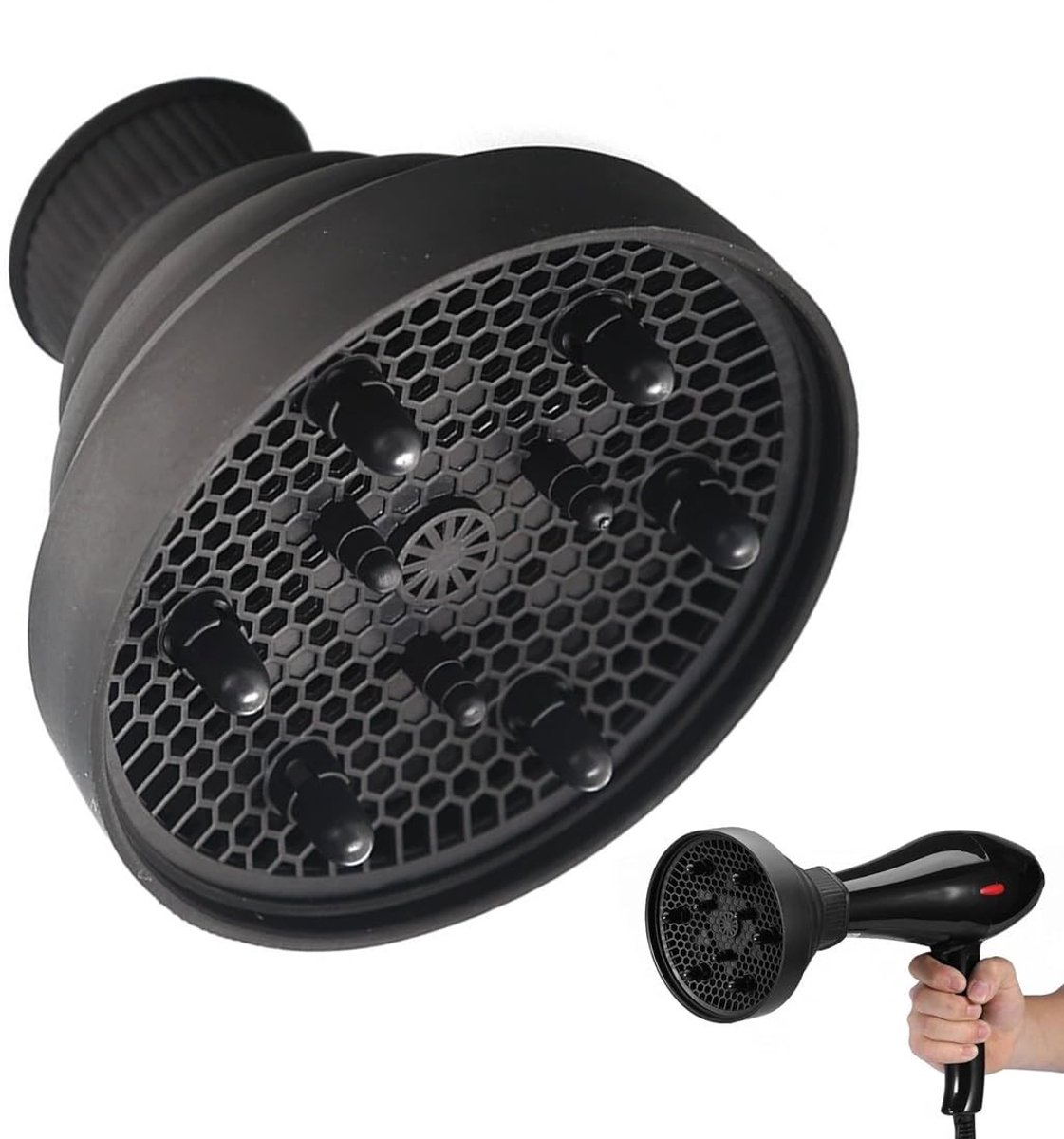 Vouwbare Silicone Diffuser voor Föhn - Universeel voor Krullend Haar