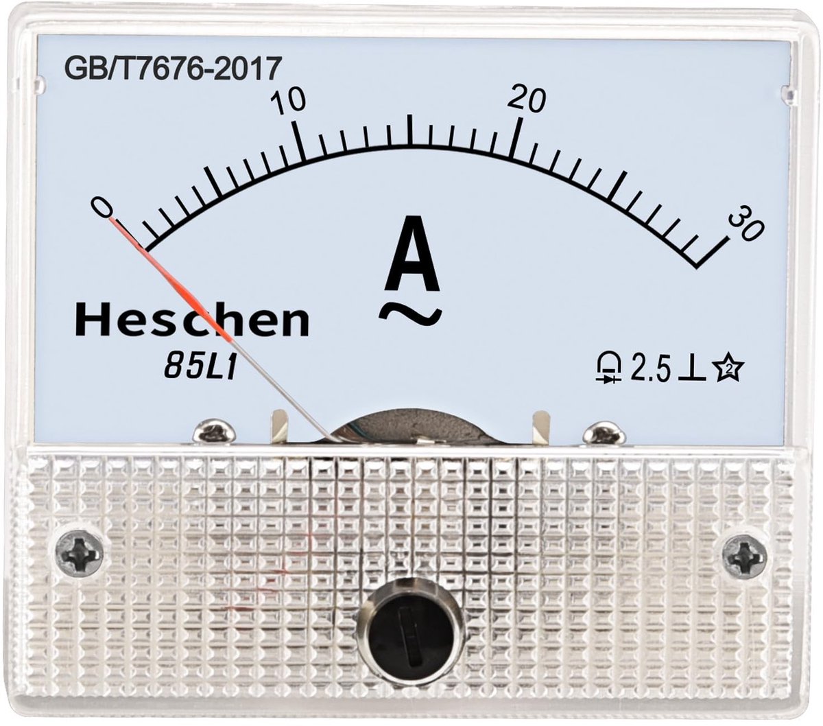 Dailygoody 85L1-30A - Analoge Ampèremeter - Klasse 2.5 - Wit - AC 0-30A - Nauwkeurige metingen voor professionals - Geschikt voor panelen