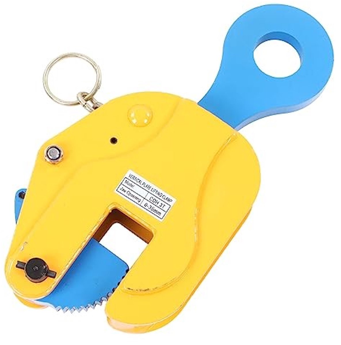 Dailygoody - Gelegeerd Stalen Verticale Plaathefklem - Heavy Duty Hanteren - 3000kg Belastbaar - 0-35mm Bekopening - Betrouwbare hefklem voor materiaa...
