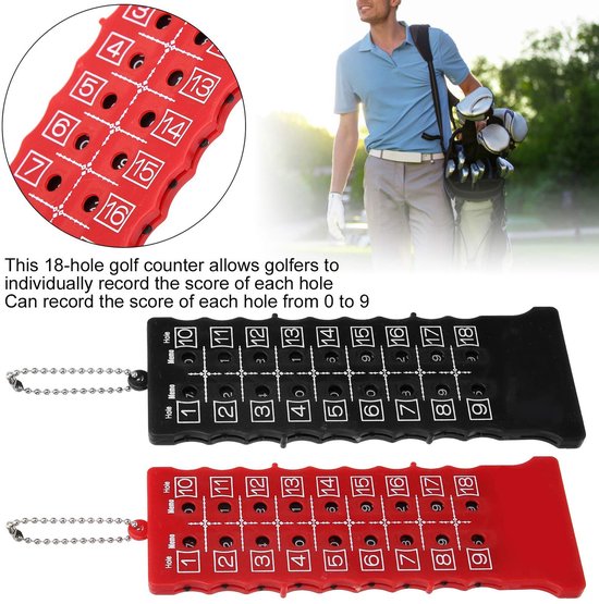 Dailygoody - Golf Score Teller - Golf Score Board - Compact en lichtgewicht - 2 stuks - Score indicator - Perfect voor golfers - Handig voor 18 holes — afbeelding 5