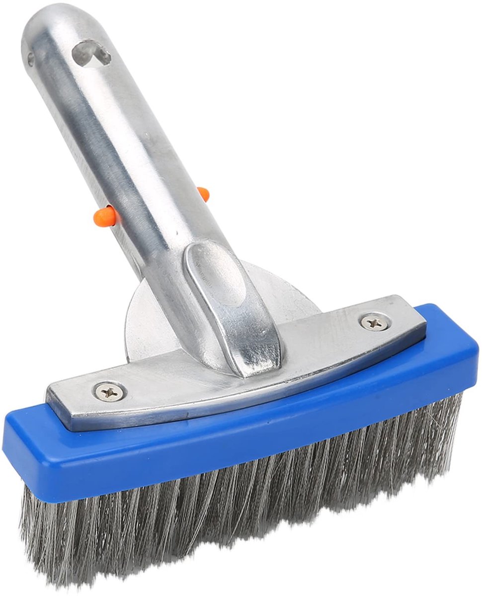 Dailygoody - Zwembadborstel - Zwembadwand reinigen - Premium roestvrij staal - 5,5 Inch - 