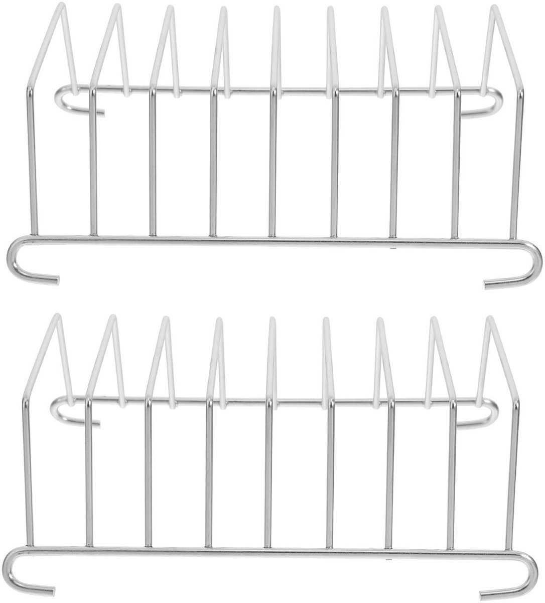 Dailygoody - Multifunctionele Broodrooster - Roestvrij Staal - Elegant Design - Snijplank Organizer - Geschikt voor Air Fryer - 2 Stuks