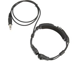 Dailygoody – Throat Mic-oortelefoon – Headset-microfoon – Professionele keelmicrofoon – Geschikt voor bidirectionele radio’s – Telecommunicatie headse..