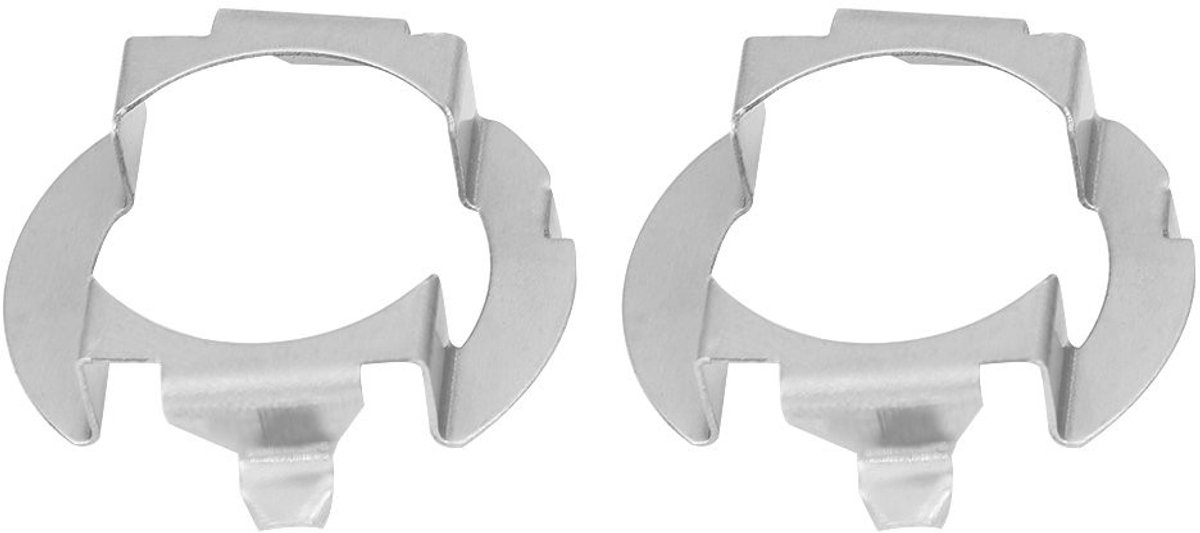 Dailygoody - H7 LED-adapterhouder - H7 Koplampadapter - Aluminium Kwaliteit - Zilver - Voor B-klasse - Perfecte Pasvorm voor Diverse Auto's