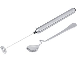 Dailygoody - Mini Melkopschuimer - Handheld Melkopschuimer - Ideaal voor Cappuccino - Lichtgewicht en Gebruiksvriendelijk - Geschikt voor Koffie...