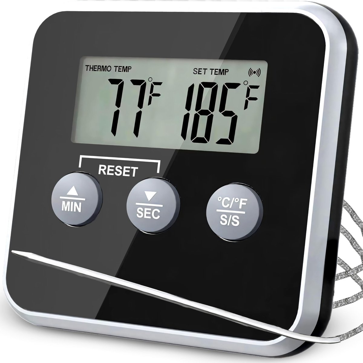 Digitale Vleesthermometer met Lange Sonde voor BBQ, Oven en Koken