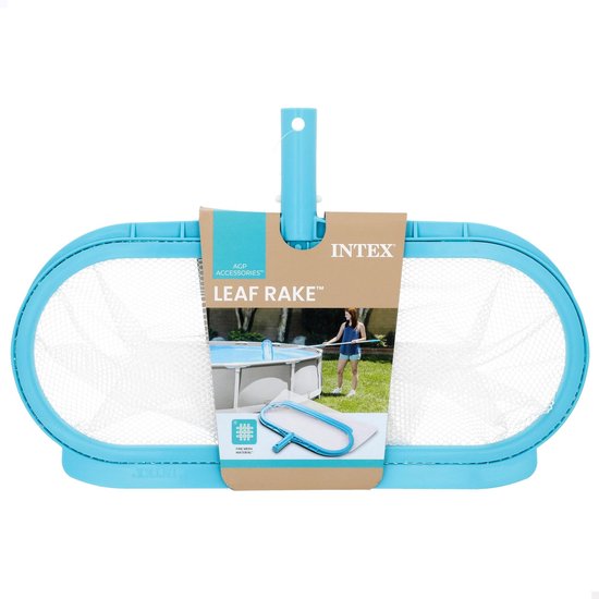 Solidchoice - Dailygoody - Blad Hark voor Zwembad - Telecopische Opstang - Blauw - Zwembadaccessoires - Voor het Verwijderen van Bladeren - Intex Leaf Rake van Solidchoice — afbeelding 3
