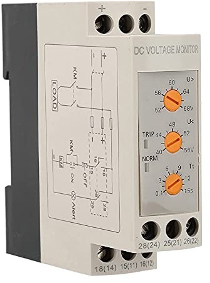 Dailygoody - Surge Protection Relay - Spanningsbewaking - Automatische Controle - DC48V - Veiligheidssystemen - Bescherming tegen overspanning -