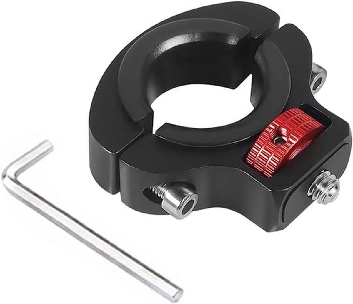 Actiecamera fietshouder - 360 graden draaibare houder - 1/4 mount stuur - fiets - zwart.