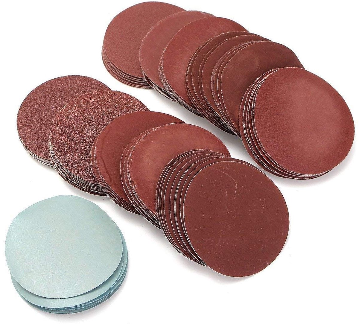 Dailygoody - Schuurpapier Schijven - 3 Inch - Hoogwaardige kwaliteit - 80 tot 3000 Grit - Voor hout en metaal - Ideaal voor schuren en afwerken - Set
