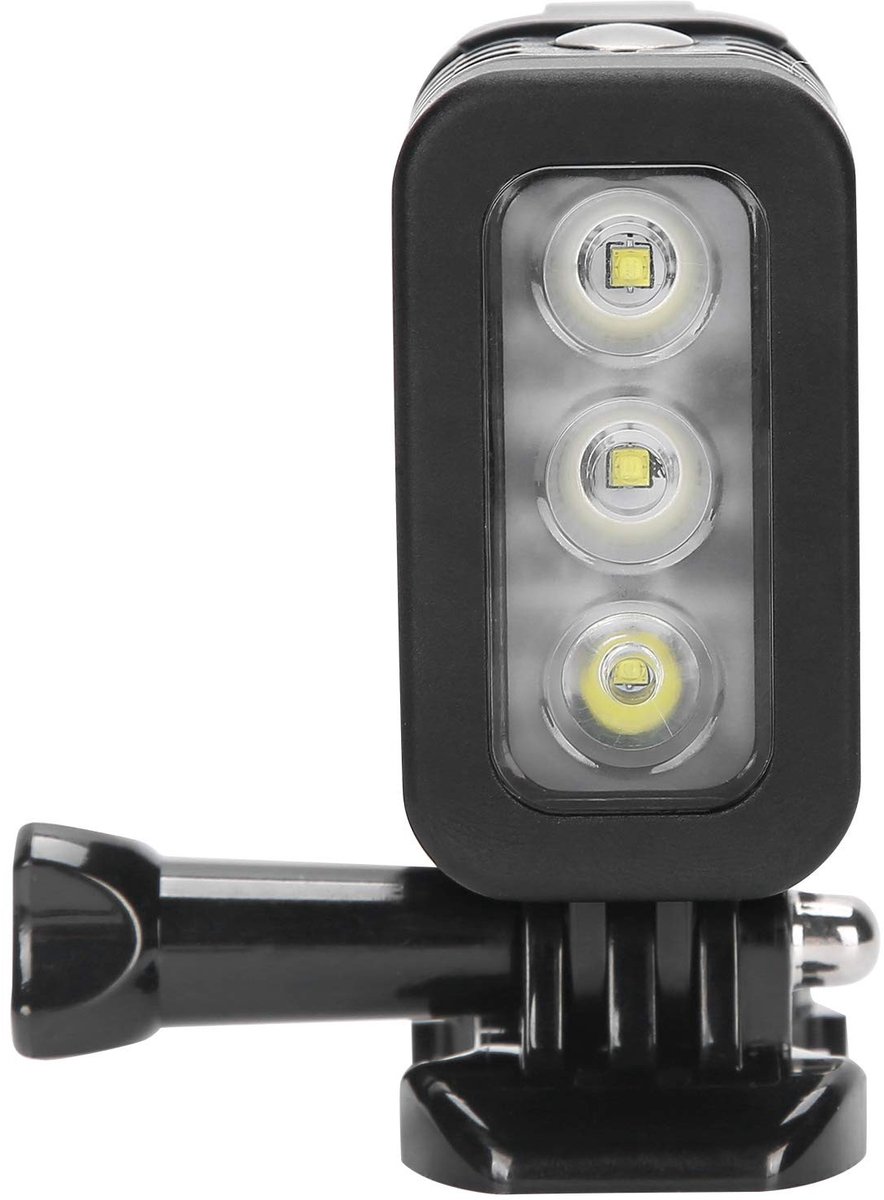 Dailygoody - LED-video Duiklicht - Waterdicht - Dimbaar - Onderwaterlamp - 45 meter diep - Voor sportcamera's - Compact formaat