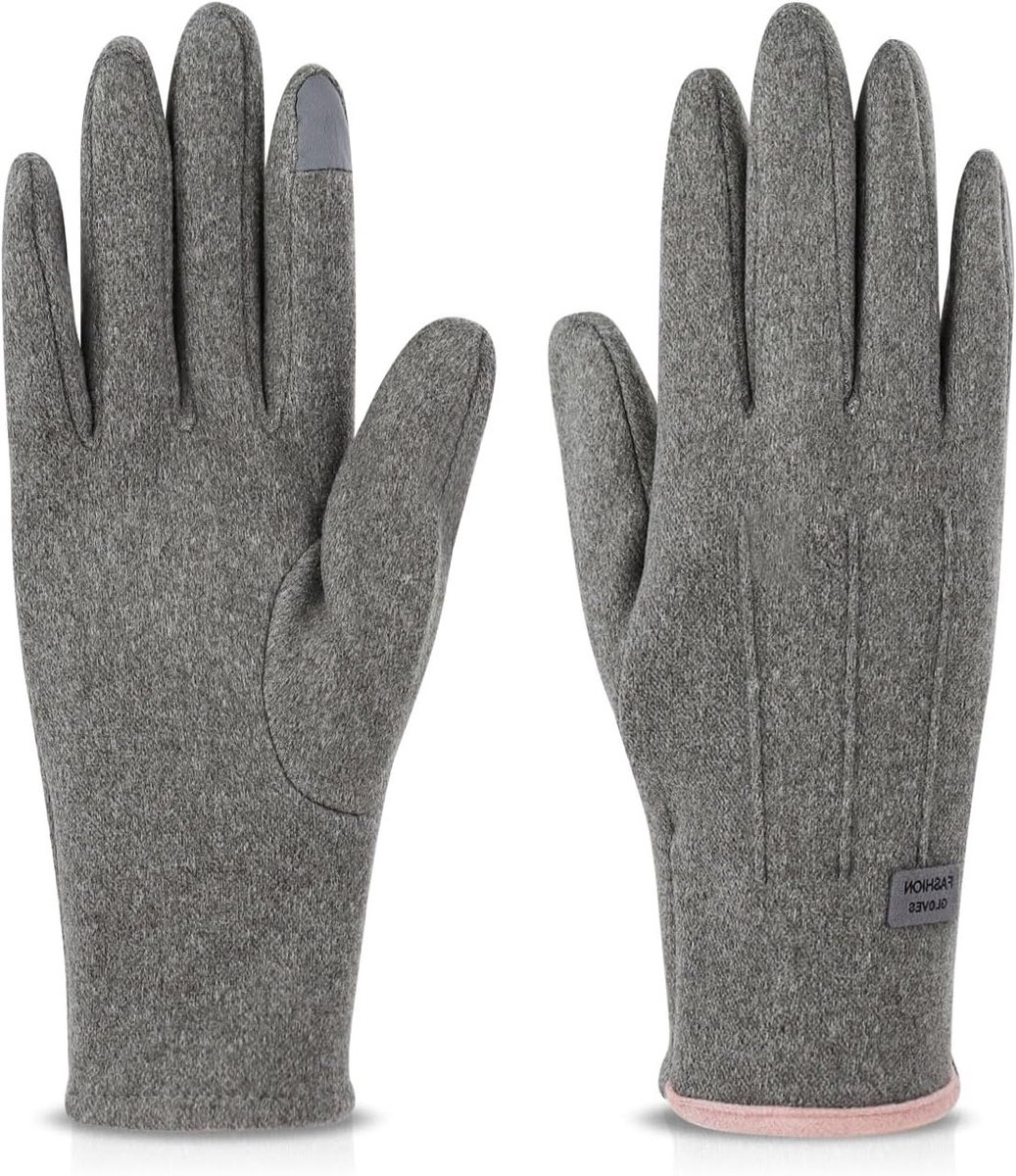 Winterhandschoenen voor Dames met Touchscreen, Warm Fleece Voering, Winddicht voor Rijden en Buitensporten