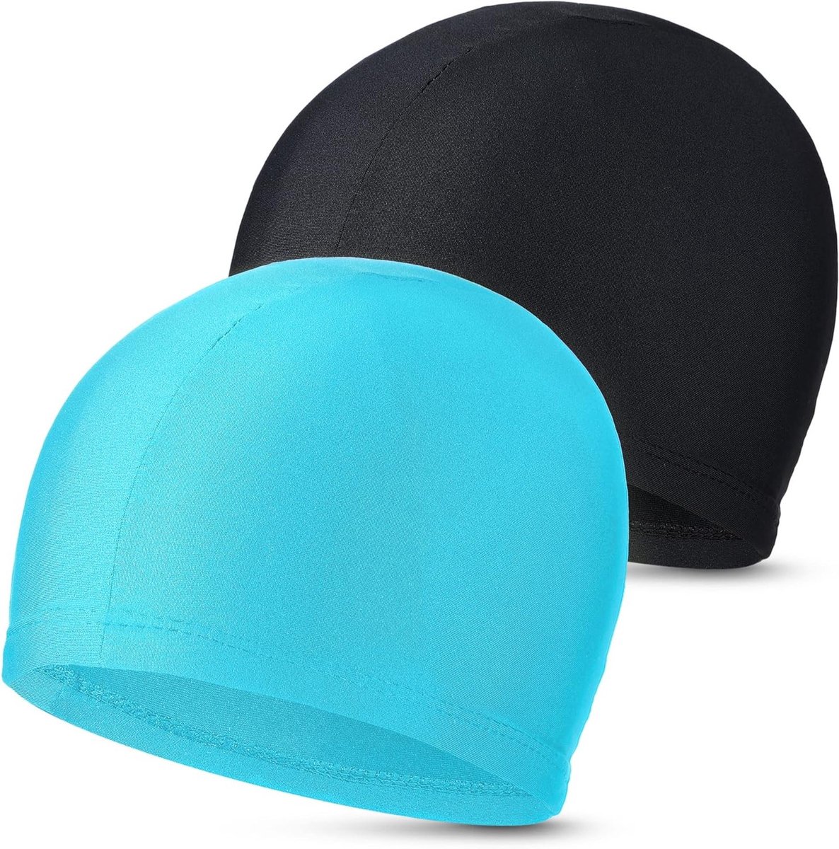 Comfortabele en Lichtgewicht Zwemcaps voor Volwassenen en Kinderen - Set van 2 Stuks, Ideaal voor Zwemmen en Wateractiviteiten