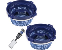 Filter geschikt voor Samsung Jet Jet7070+7575+90/ Bespoke VS20 - 2 stuks - Wasbaar - vervanging-stok stofzuiger filter-onderdelen - blauw