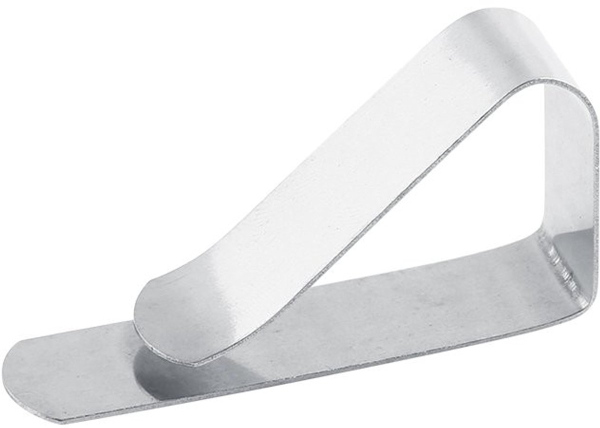 Dailygoody - Tafelkleedklemmen - Antislip - Roestvrij staal - Zilverkleurig - Geschikt voo