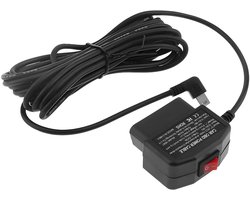 Dailygoody - Mini USB-voedingsadapter - OBD-voedingskabel - 24 uur bewaking - Zwart - Dashcam voeding - Voor auto-dashcamera