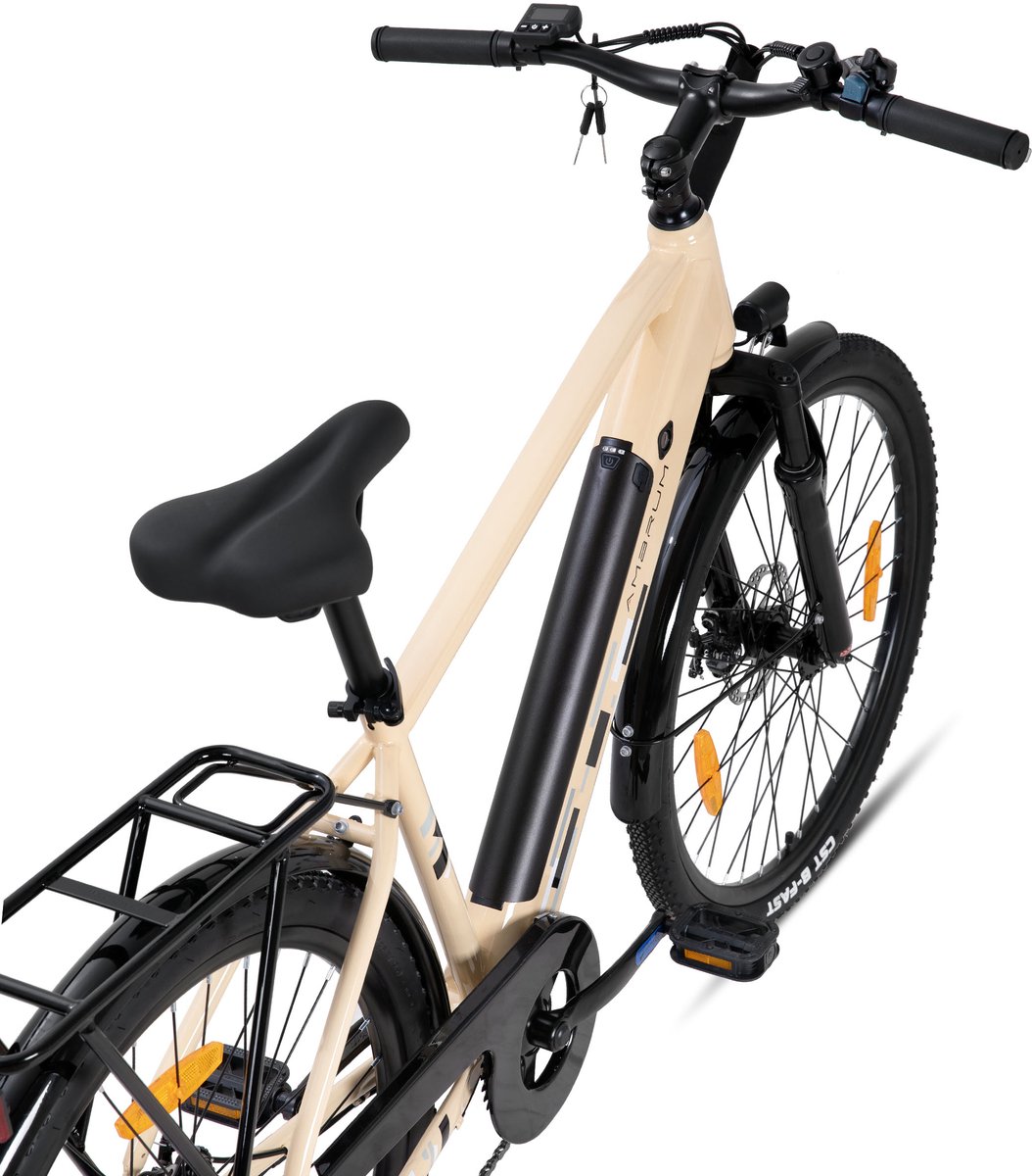 HILAND Rhythm elektrische stadsfiets - 26 inch - 250W motor - Geel thumbnail 2