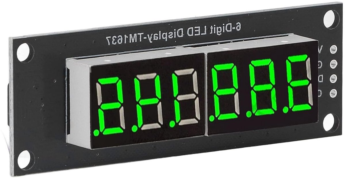 Digitale LED Klok 6-Bit 7-Segment Display Module voor Tijdweergave en Projecties 5V