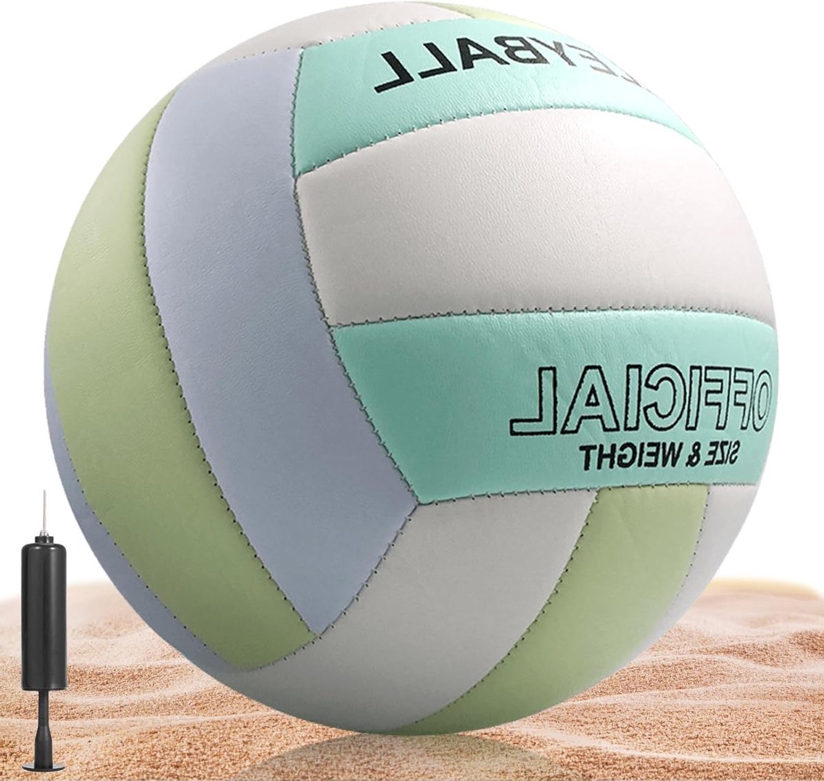 Officiële Maat 5 Volleybal: Zachte PU Volleybal voor Binnen- en Buitensport, Inclusief Pomp, Ideaal voor Training en Strandspellen voor Jongeren en Volwassenen