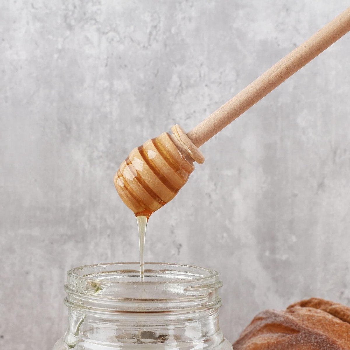 Houten honinglepels 2 stuks - Ideaal voor honing, cakes en keukenaccessoires