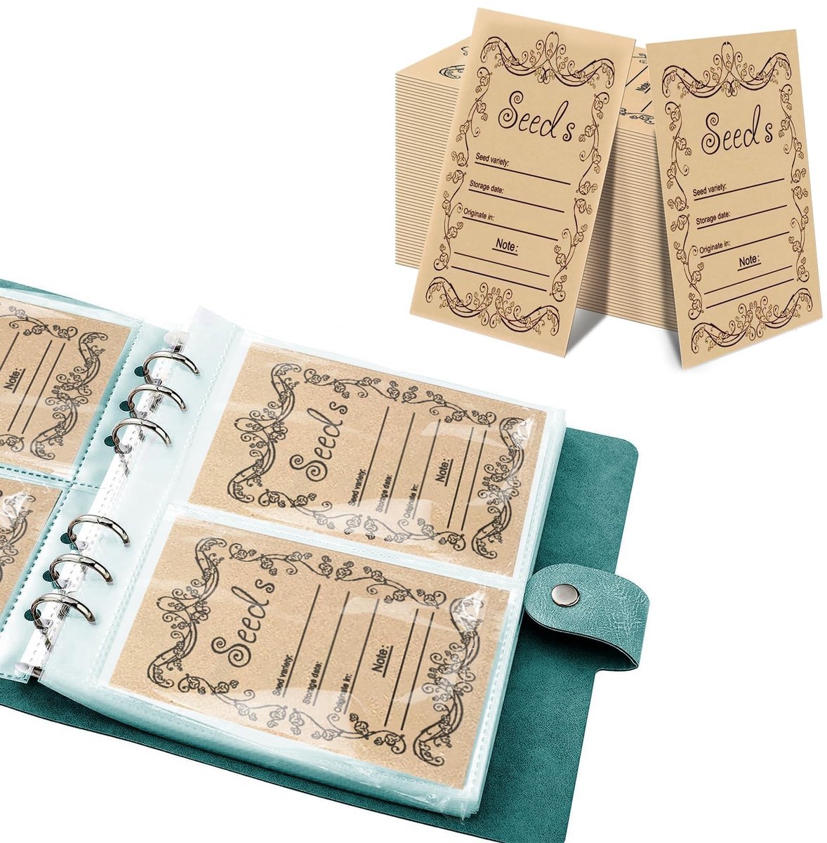 Dailygoody - Hersluitbare Enveloppen - Zaadopbergenveloppen - Vochtbestendig - Bruin Papier - Tuinzaden - 100 Stuks - Geschikt voor Groenten