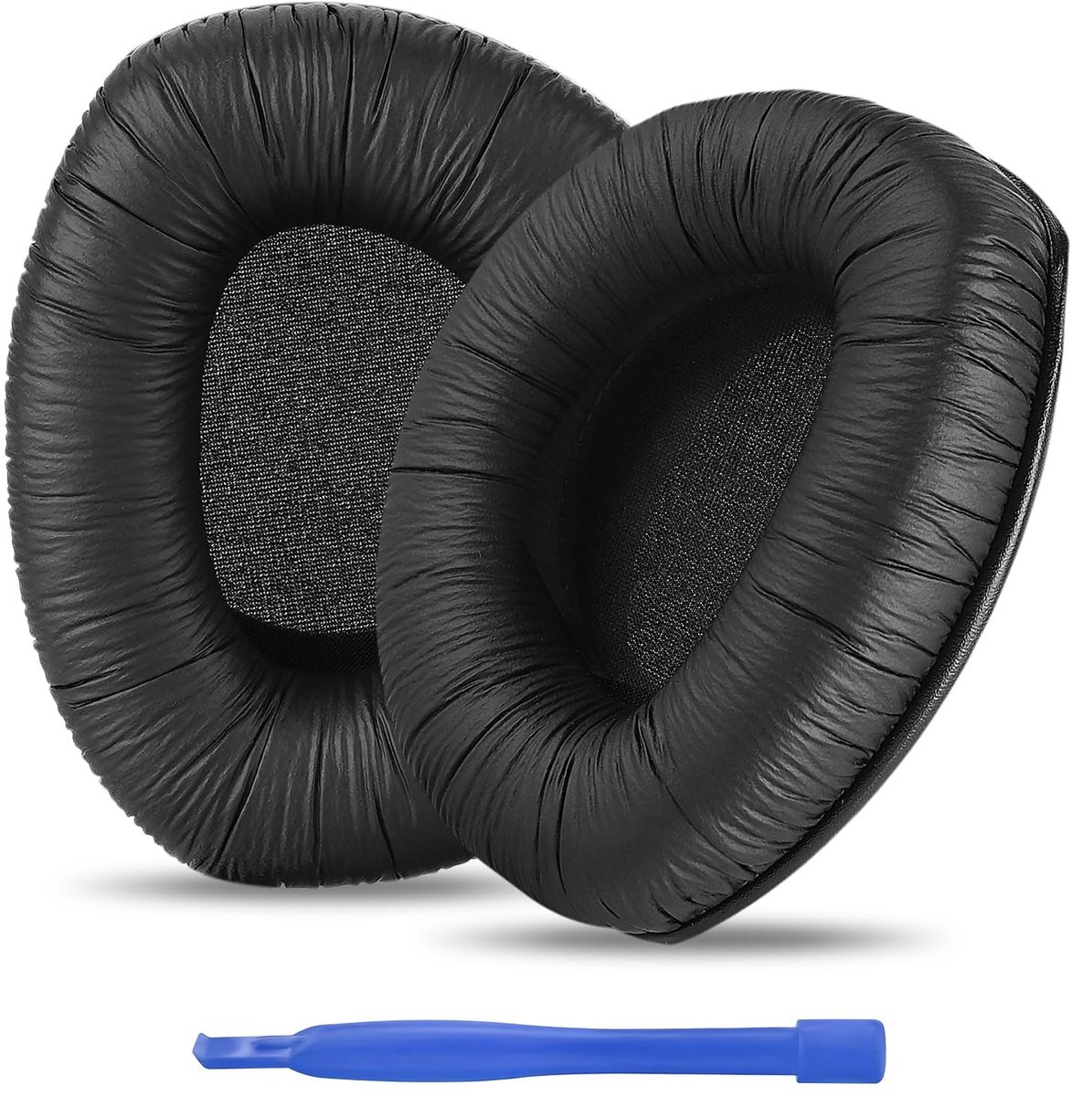 Dailygoody - Vervangende oorkussens - Kunstleder - Comfortabel - Hoofdtelefoon oorkussens - Geschikt voor Sennheiser - Zwart