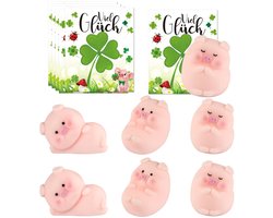 Dailygoody - Nieuwjaarsgeluksvarkens - Geluksbrenger - Perfect als cadeau - Compact formaat - Geluksbrenger voor het nieuwe jaar - Veel geluk wensen -