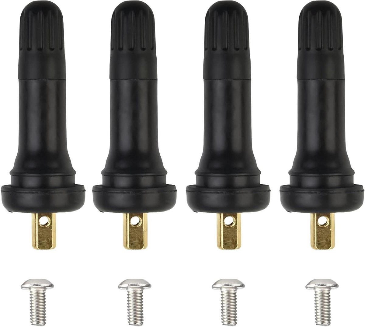Bandenspanningssensor Ventielen - TPMS Ventielen - Bandenspanning Controleren - Hittebestendig Rubber - 67 cm Lengte - Zwart
