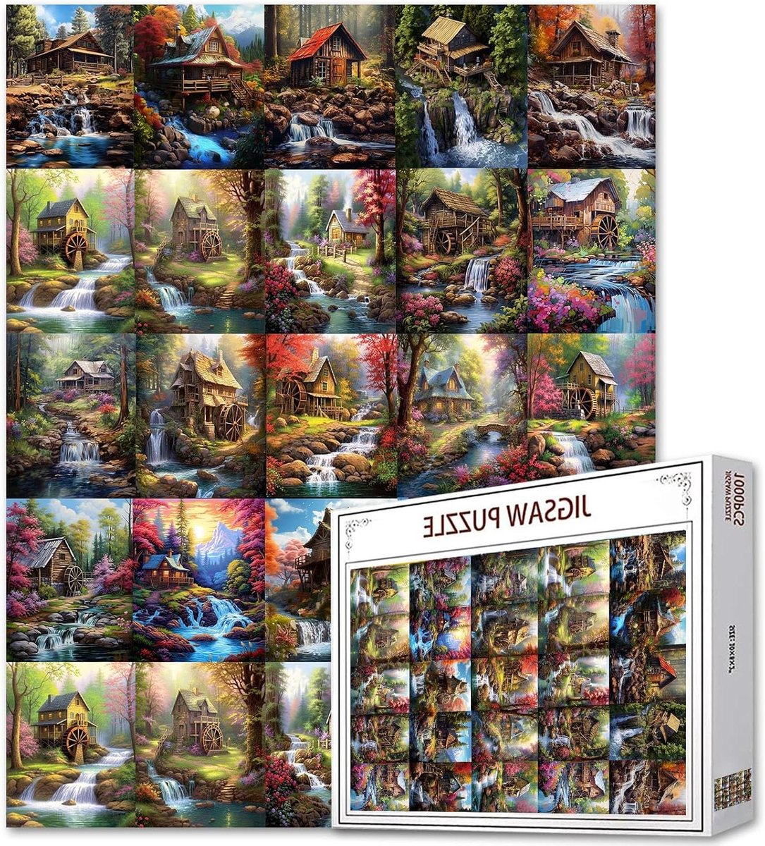 Legpuzzel 1000 stukjes - Puzzel volwassenen kinderen - Ontspanning thuis - Gerecycled karton - 50 x 70 cm - Kleurrijk