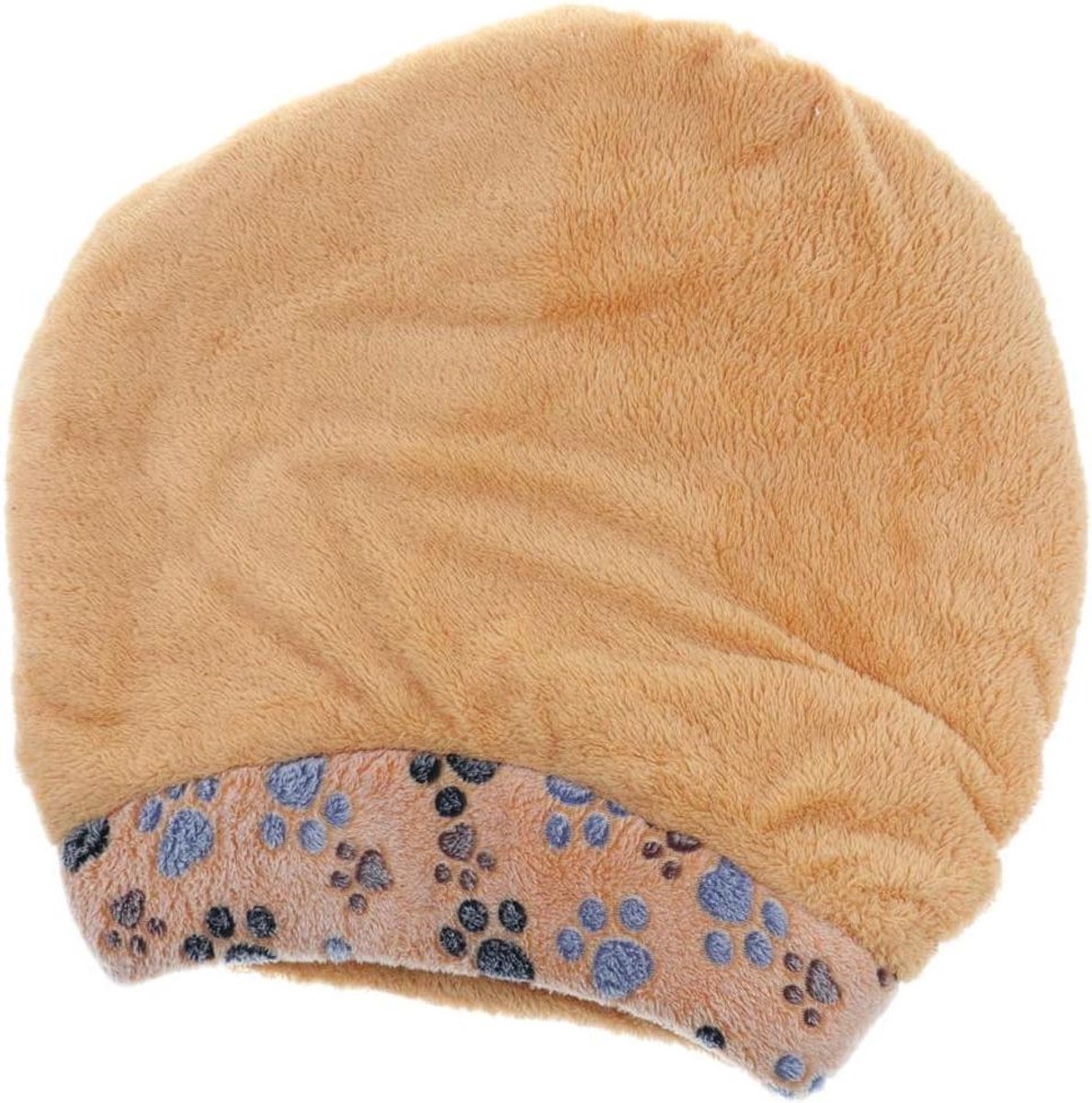 Huisdier Slaapzak - Huisdierbed Kattenbed - Dieren Comfort - Zacht Koraal Fleece - 50 x 49 x 5 cm - Bruin