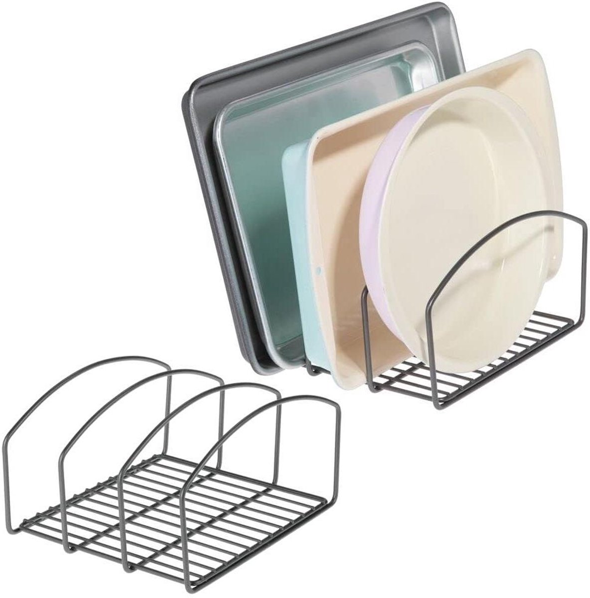 Keuken Organizer - Bakplaat Rek - Keuken Opbergen - Drie Vakken - 213 cm x 251 cm x 142 cm