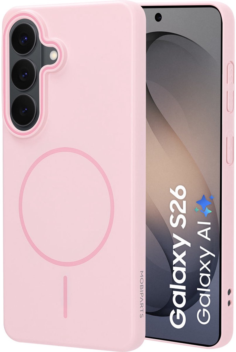 Mobiparts Slim Line Case geschikt voor Samsung Galaxy S26 - MagSafe Blush - Roze