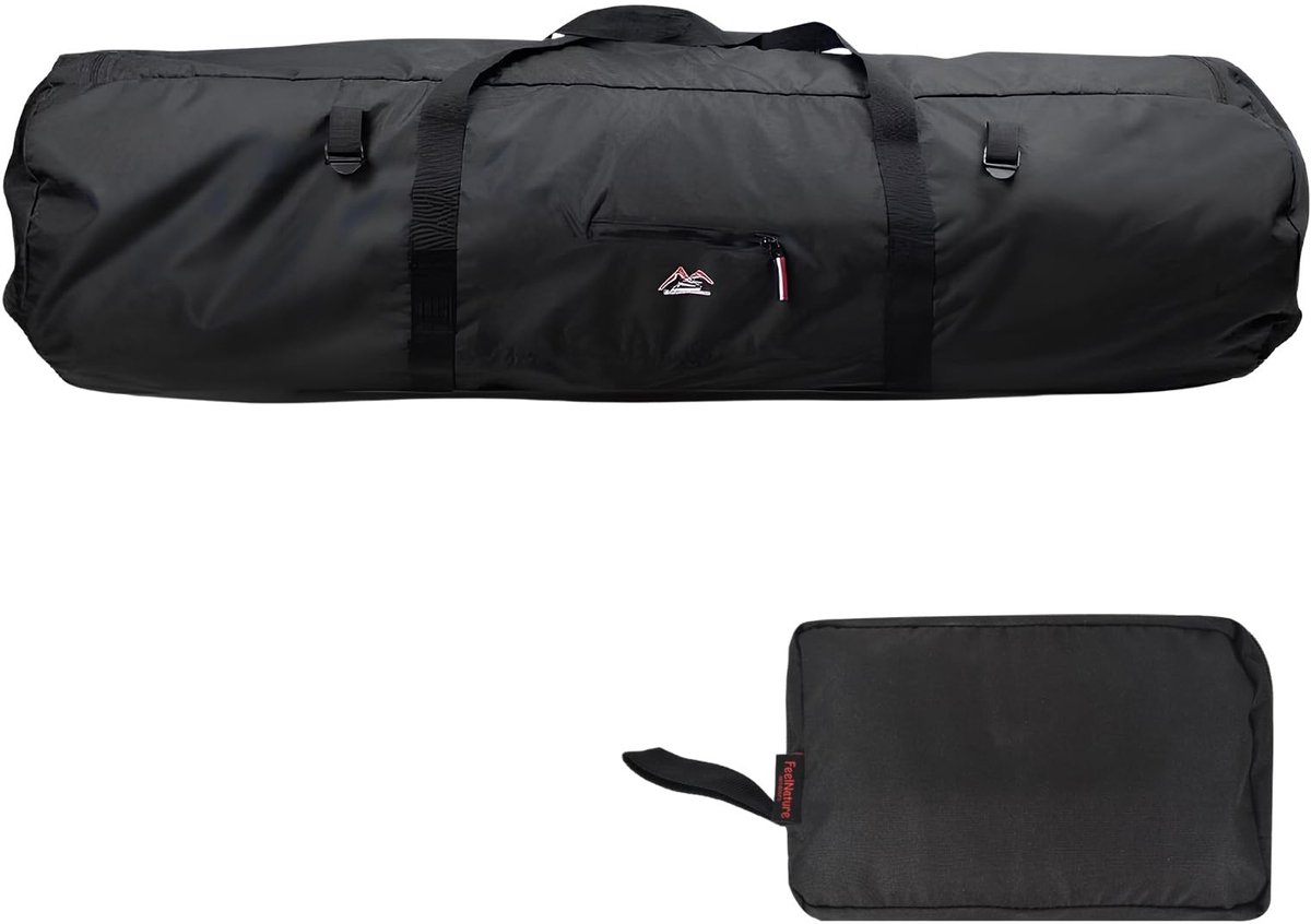 Opbergtas voor tent en accessoires - Grote capaciteit - Zwart - 90 x 30 x 30 cm