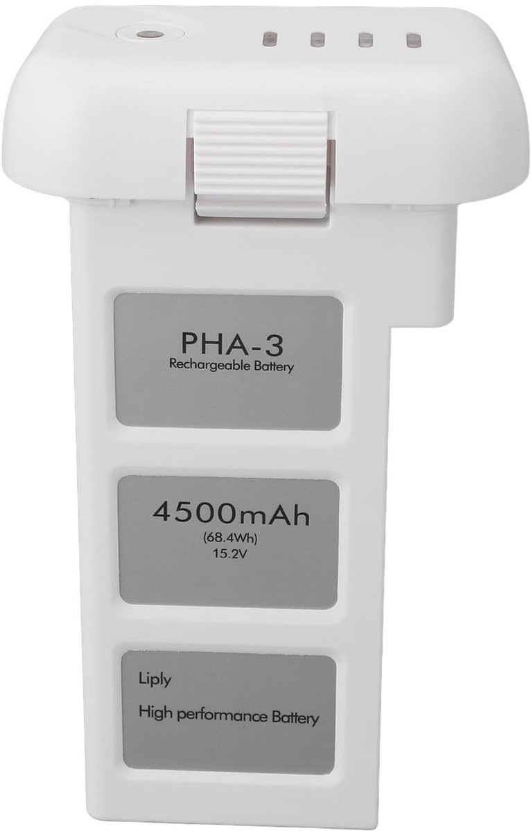Allecto - 3-batterij - 15,2 V - Intelligente Vluchtbatterij - Geschikt voor Drones - 4500 mAh - Voor 3, 3 Pro, 3 Advanced, 3 4K, 3 SE