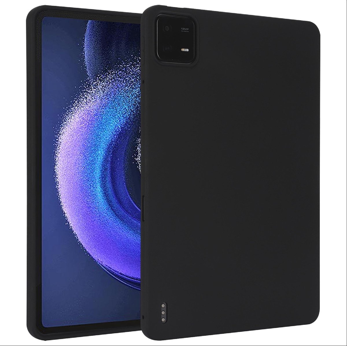 Allecto - Hoesje voor Xiaomi Pad 6S Pro - Zacht TPU - Ultralicht en Trillingsbestendig - Zwart - Antislip - Geschikt voor Xiaomi Pad 6S Pro